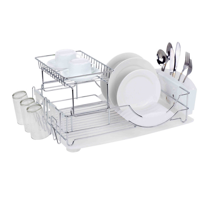 Prep & Savour Stainless Steel Countertop Dish Rack & Reviews Wayfair